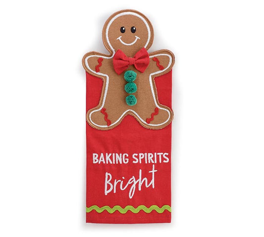 Baking Spirits Bright Gingerbread Towel
