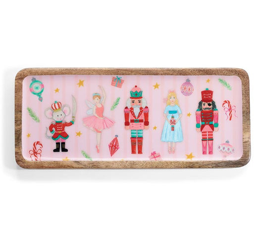 Nutcracker Ballet Mango Wood Tray – 14”