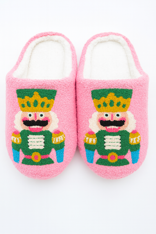 Adult Nutcracker Slippers – Pink