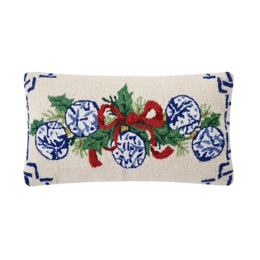 Chinoiserie Ornaments Hook Pillow – 12" x 22"