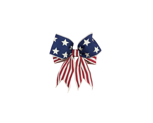 4" x 12" Patriotic Premade Bow