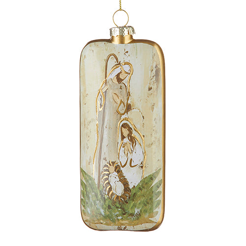 Nativity Glass Ornament – 6"