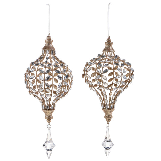 14" Jeweled Drop Ornament (Sold Separately)