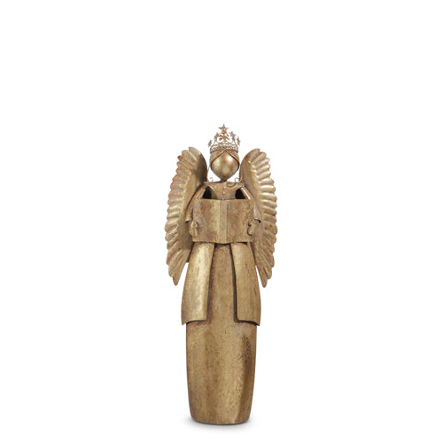 20.5" Gold Angel with Crown