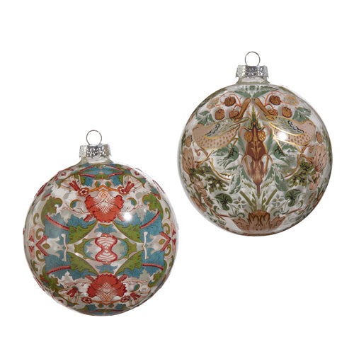 5" William Morris Glass Ornament – Sold Separately