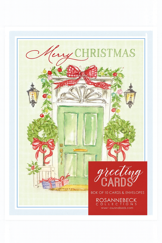 Merry Christmas Doorway Greeting Cards – Set of 10
