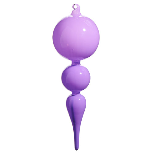 10" Bright Purple Glass Finial Ornament