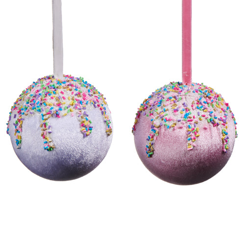 4" Frosted Sprinkle Ornament – Sold Separately