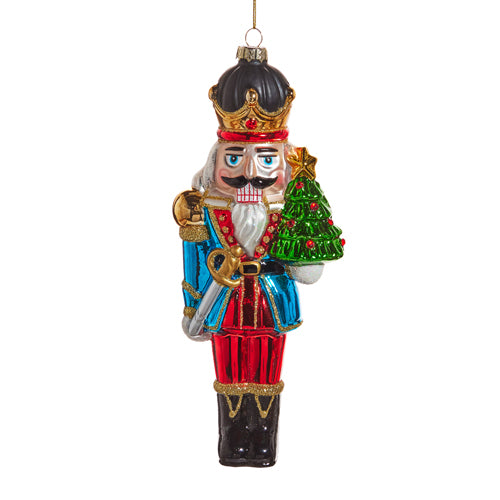 8.25" Nutcracker With Tree Ornament