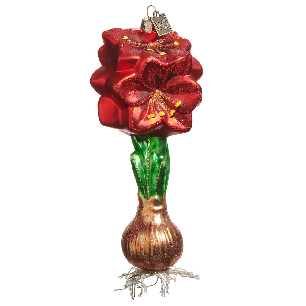 Eric Cortina 6" Red Amaryllis Bulb Ornament