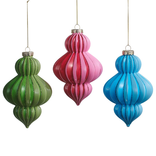 5.75" Pleated Finial Ornament