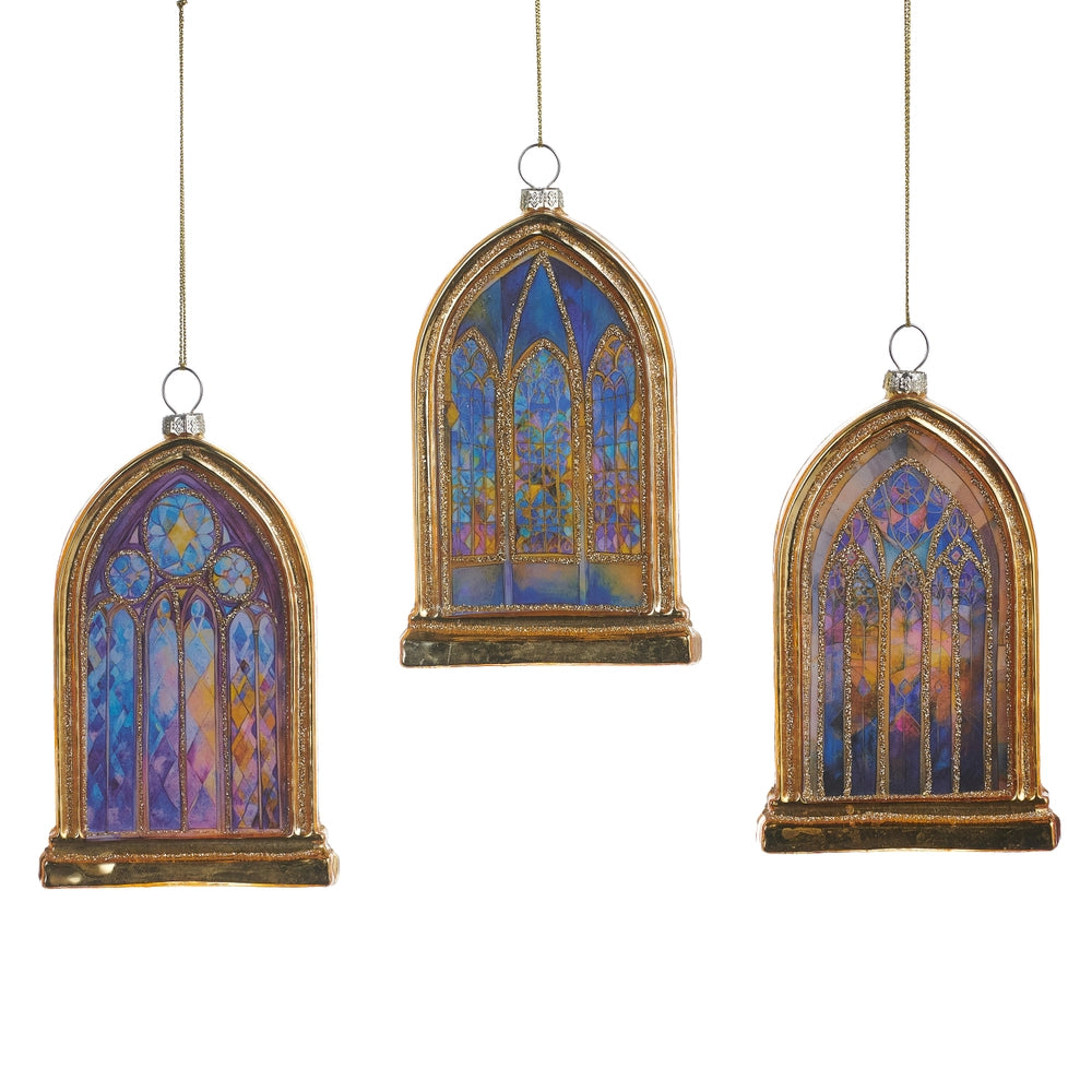 4.75" Stained Glass Window Ornament