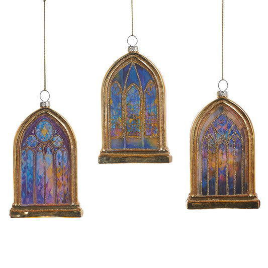 4.75" Stained Glass Window Ornament