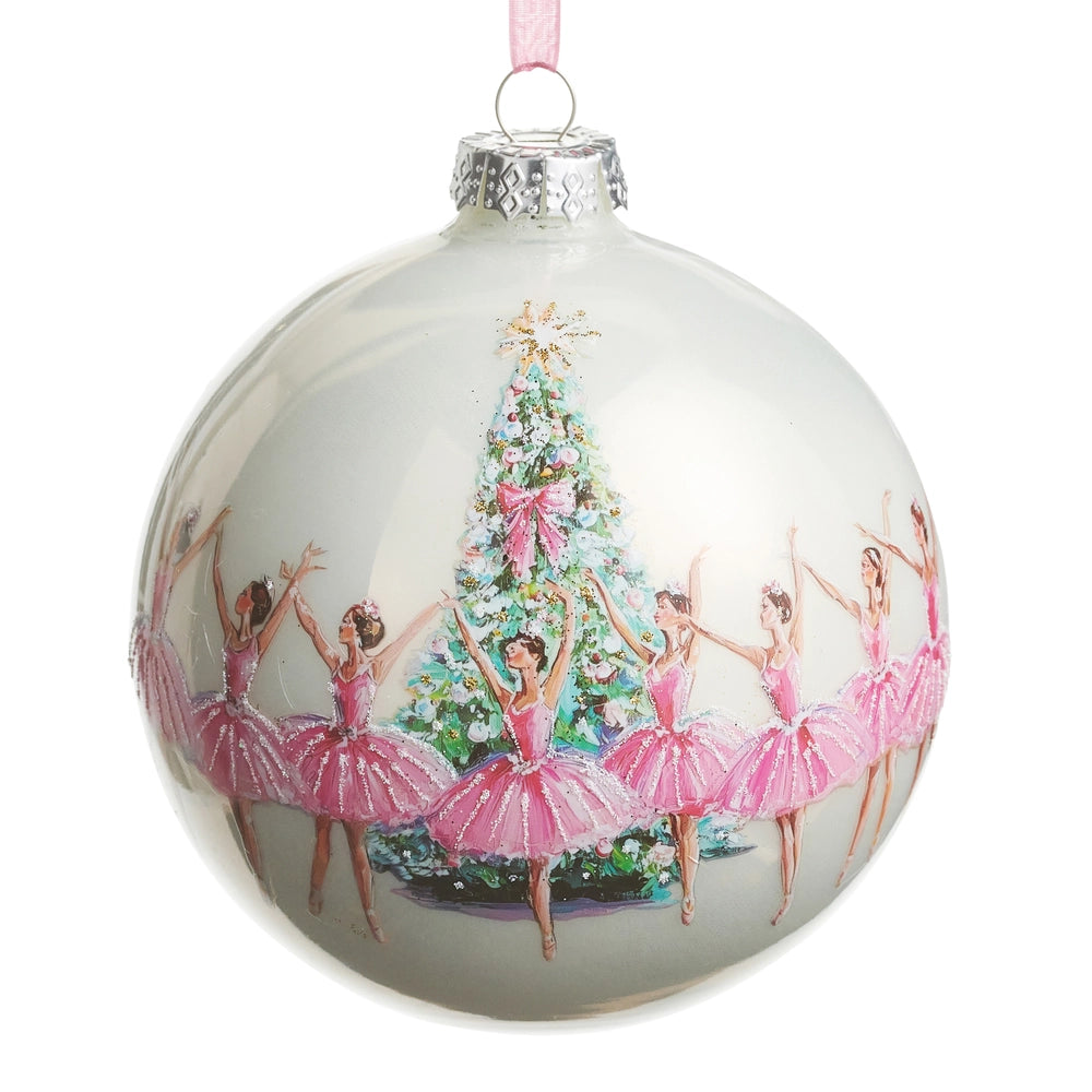 5" Christmas Ballet Ball Ornament