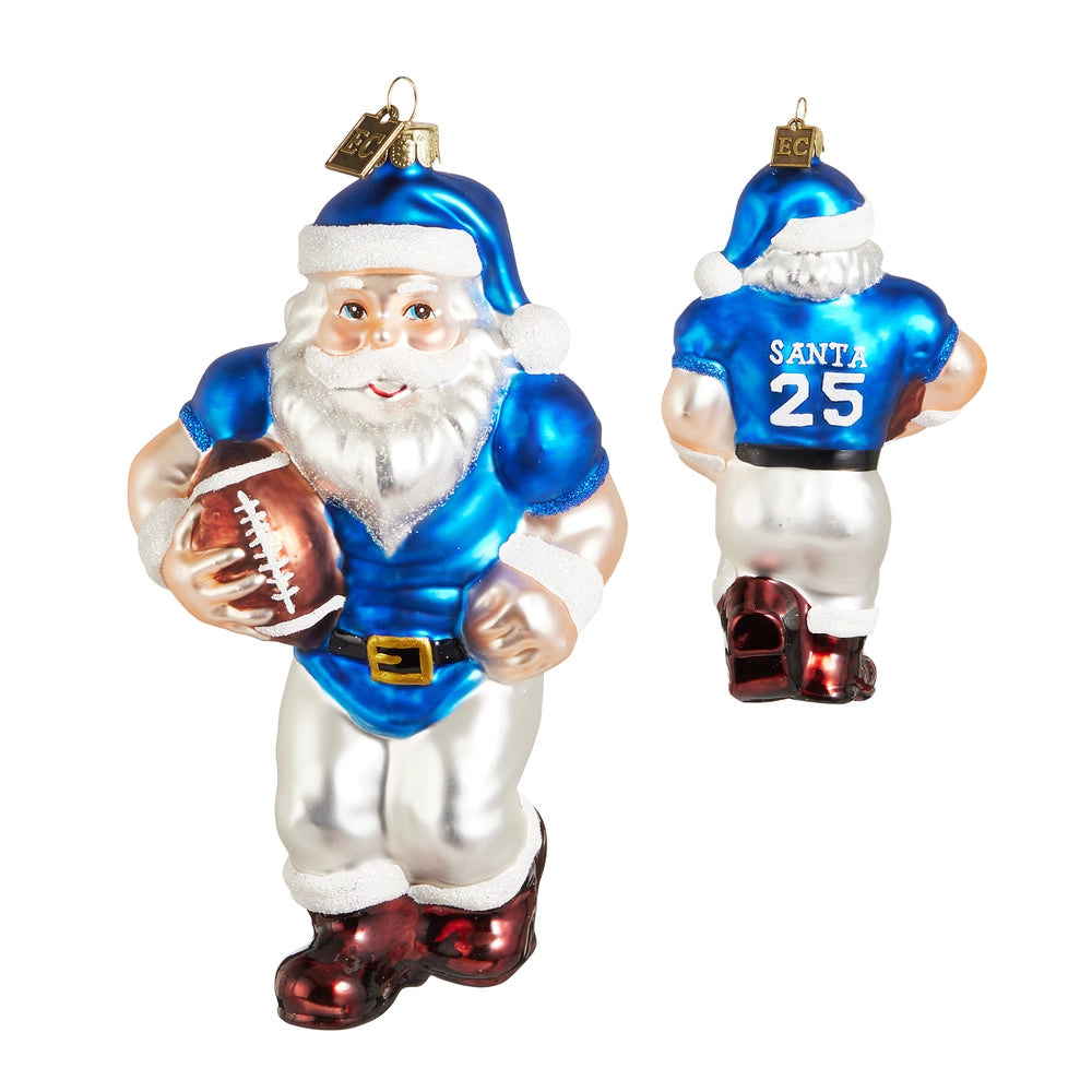 Eric Cortina 6.5" Varsity Santa Ornament