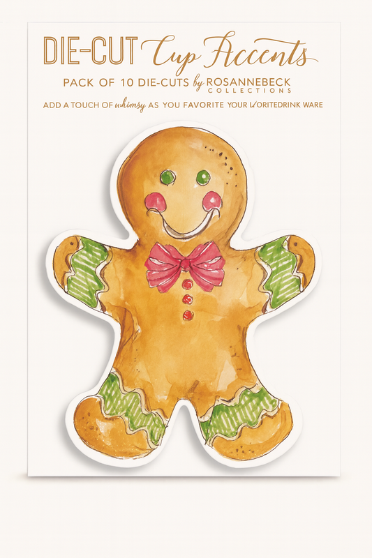 Gingerbread Die-Cut Cup Accents – 10 Pack