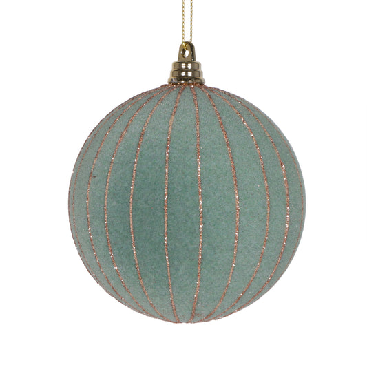 4.7" Velvet Green Ball Ornament