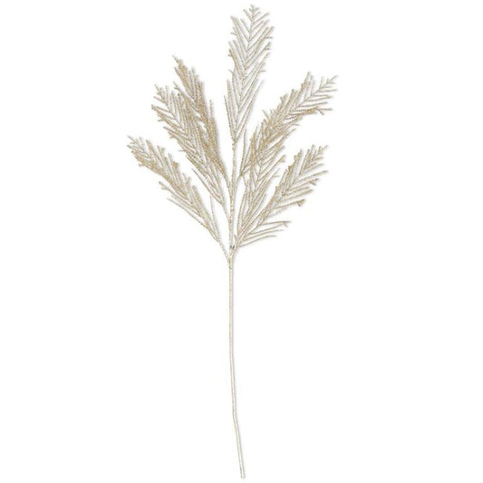 Gold Glittered Asparagus Spray – 40"
