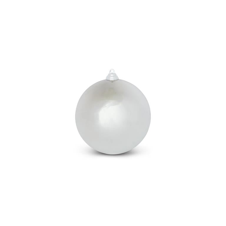 5.5" Shiny Silver Shatterproof Ornament