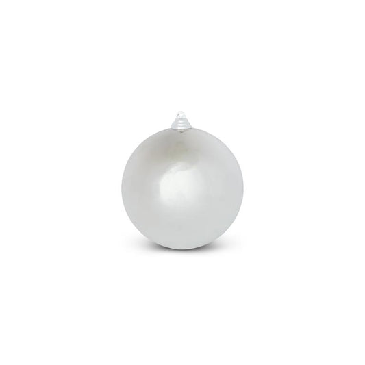 5.5" Shiny Silver Shatterproof Ornament