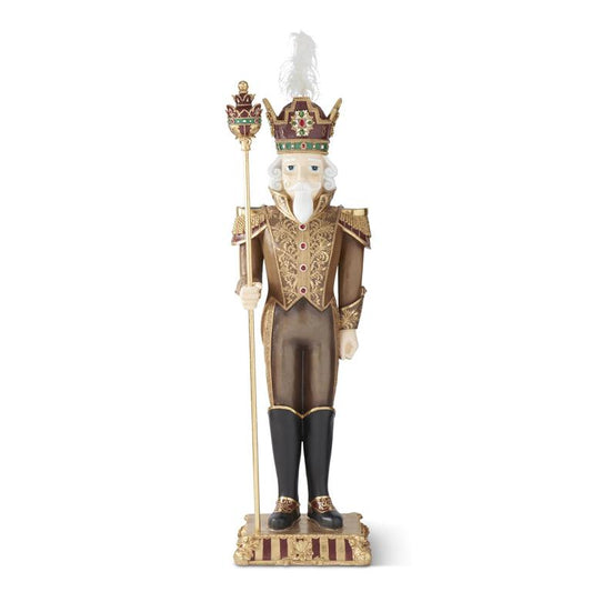 65" Jeweled Nutcracker Soldier – Green, Gold & Burgundy *Local Pick Up or Delivery Only*