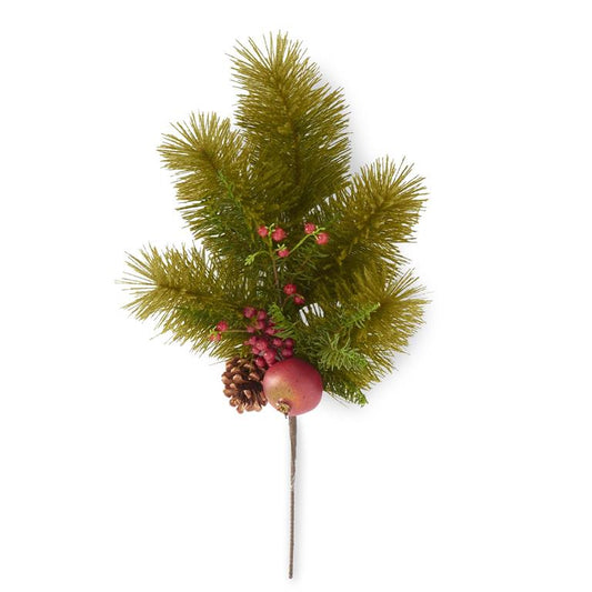22” Pine, Red Berry & Pomegranate Pick