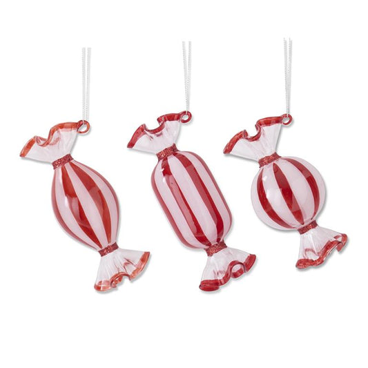 Red & White Candy Ornaments