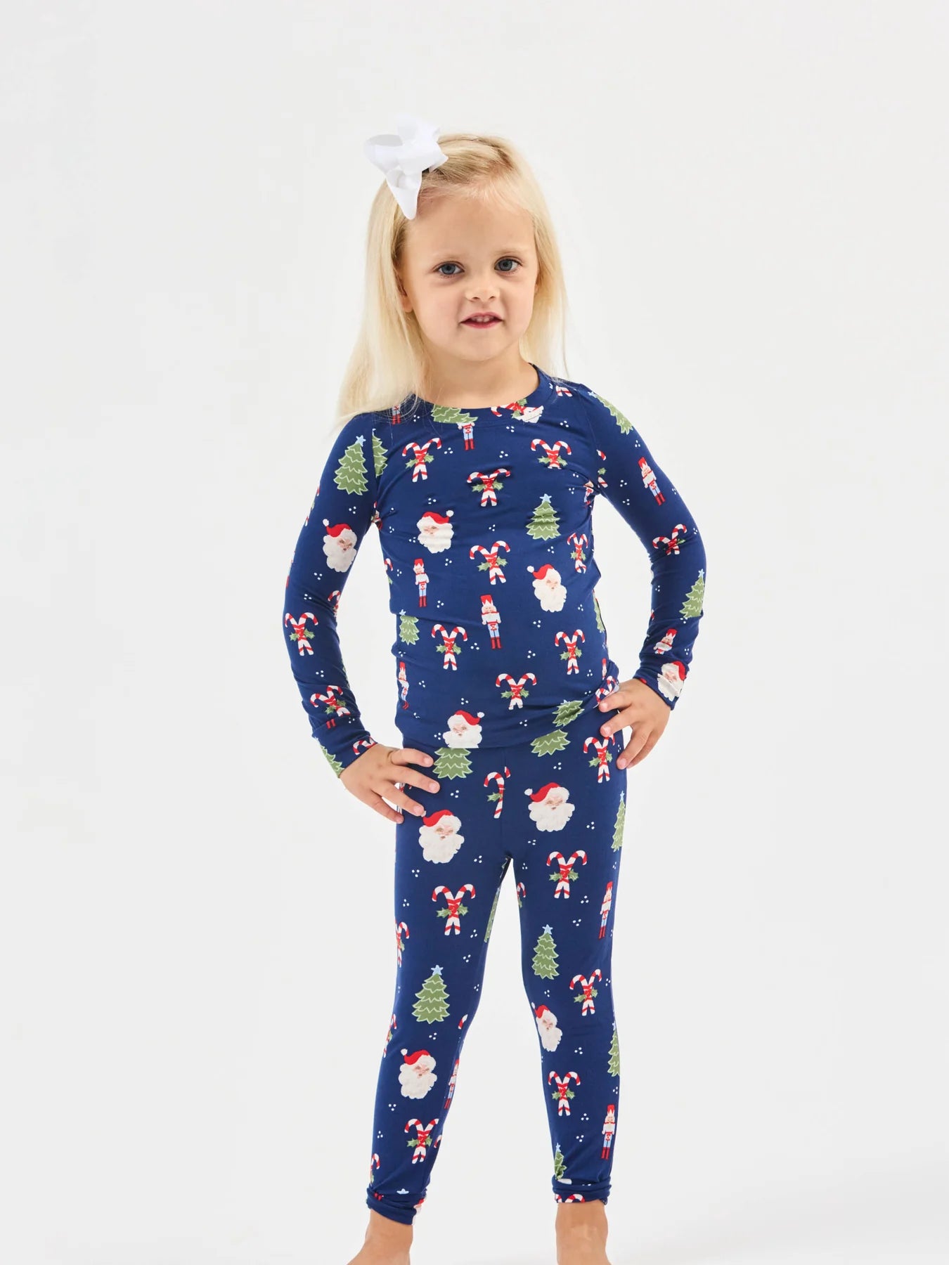 Mary Square Peppermint Pine Toddler Pajamas