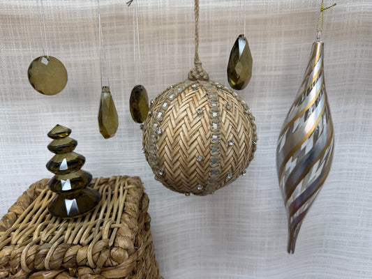 Earthy Luxe Ornament Assortment (7 pcs)