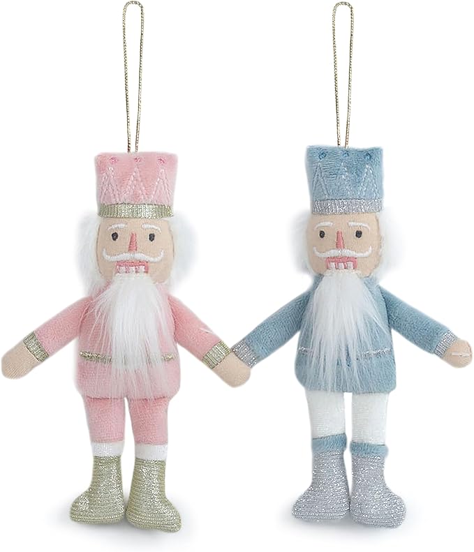 Mon Ami | Plush Pastel Nutcracker Set (Pink & Blue)