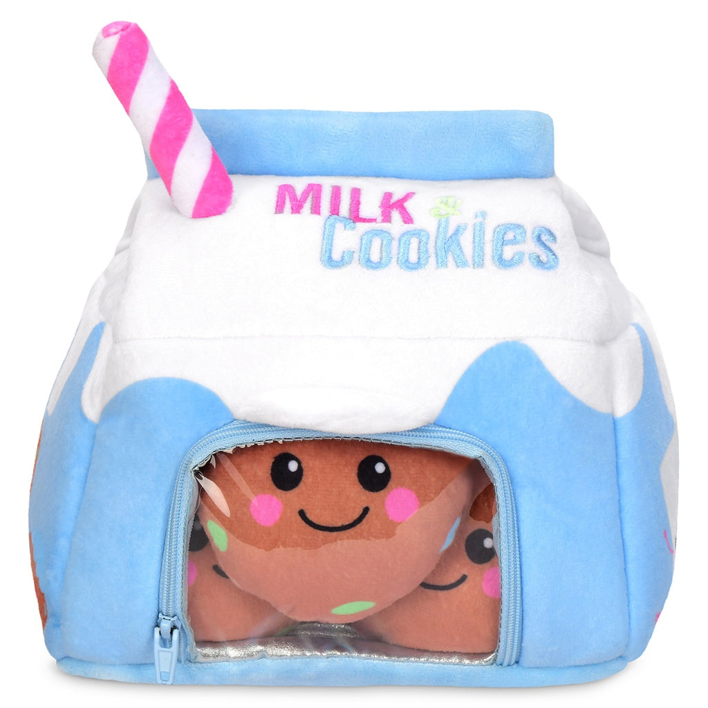 Milk & Cookies Packaging Fleece Plush