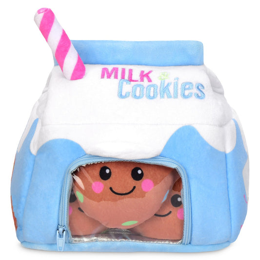 Milk & Cookies Packaging Fleece Plush