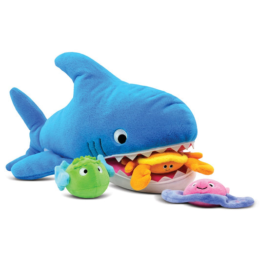 Shark Plush Character with Removable Sea Creatures
