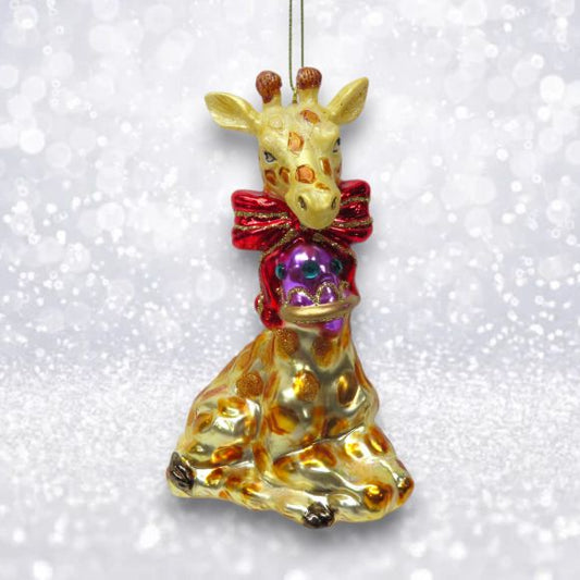 Giraffe with Ornament Ornament