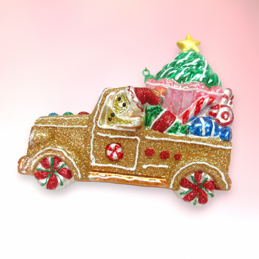 Gingerbread Truck Ornament