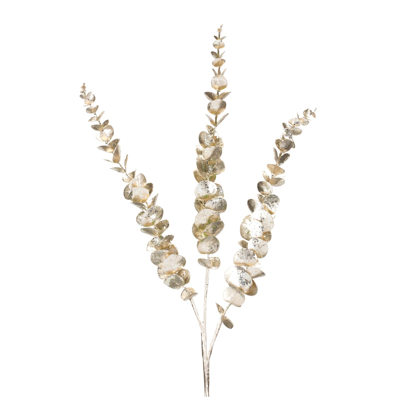 36" Metallic Eucalyptus Spray
