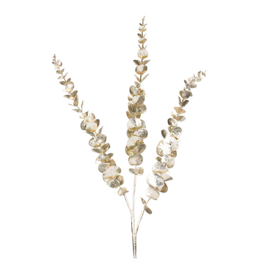36" Metallic Eucalyptus Spray