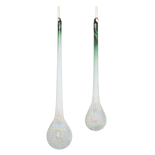 Glass Drop Ornament – 10" & 12" (Sold Separately)