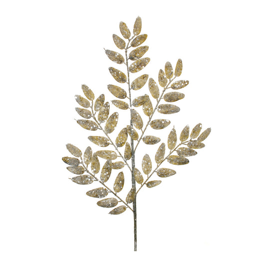 Green Frosted Leaf Spray – 26.5"