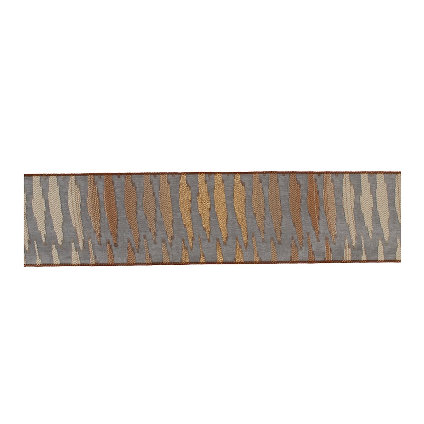 Metallic Gold & Gunmetal Ribbon – 4" x 10 Yards