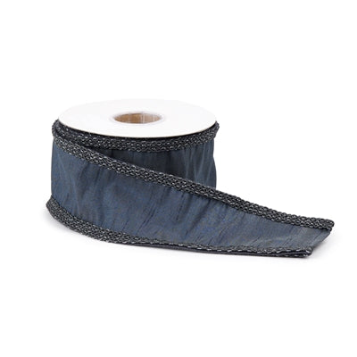 Charcoal Glimmer Trim Ribbon - 2” x 5 Yards
