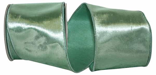 Celadon Plush Velvet Ribbon - 4" x 5 Yards