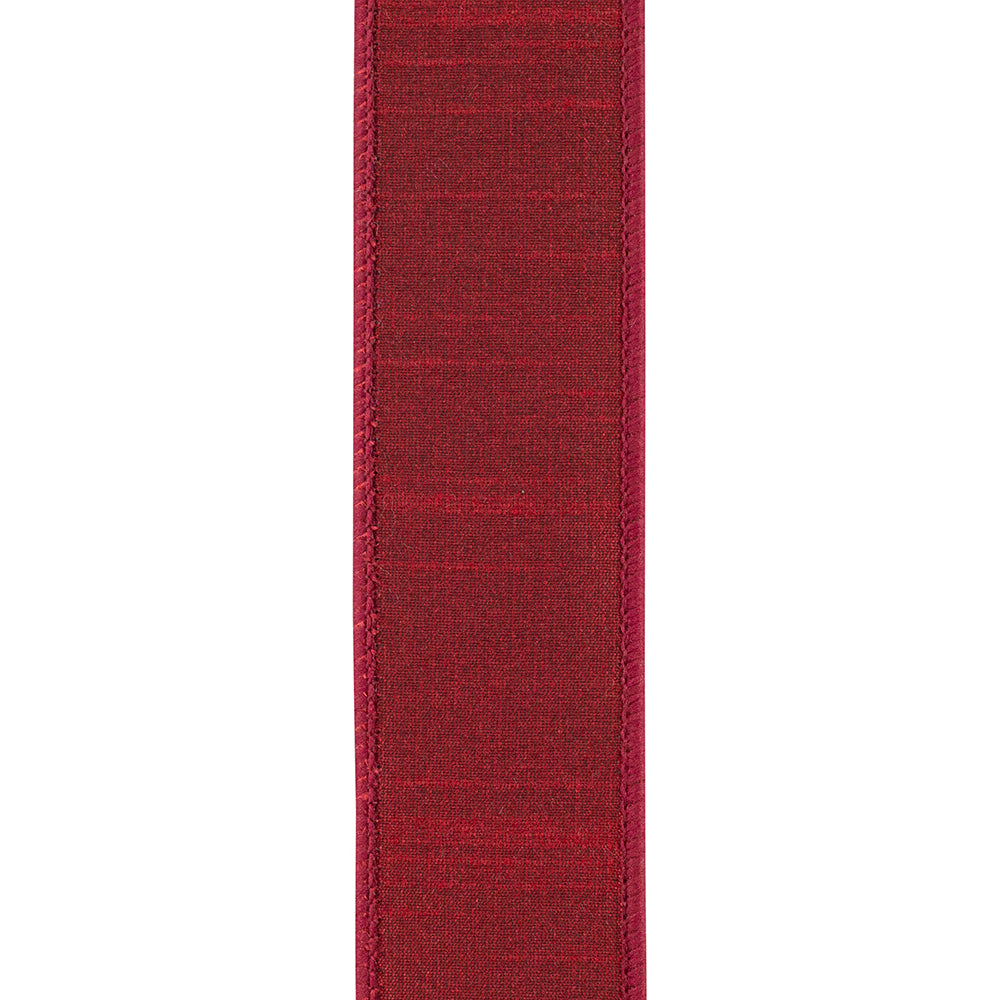 Ruby Velvet Wired Ribbon - 1.5" x 10 Yards