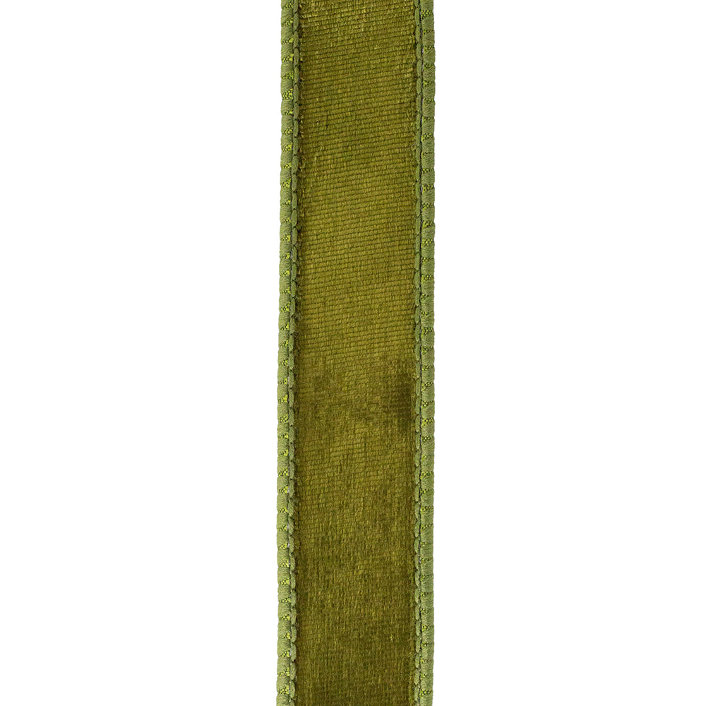 Plush Olive Green Velvet Ribbon – 1” x 10 Yards