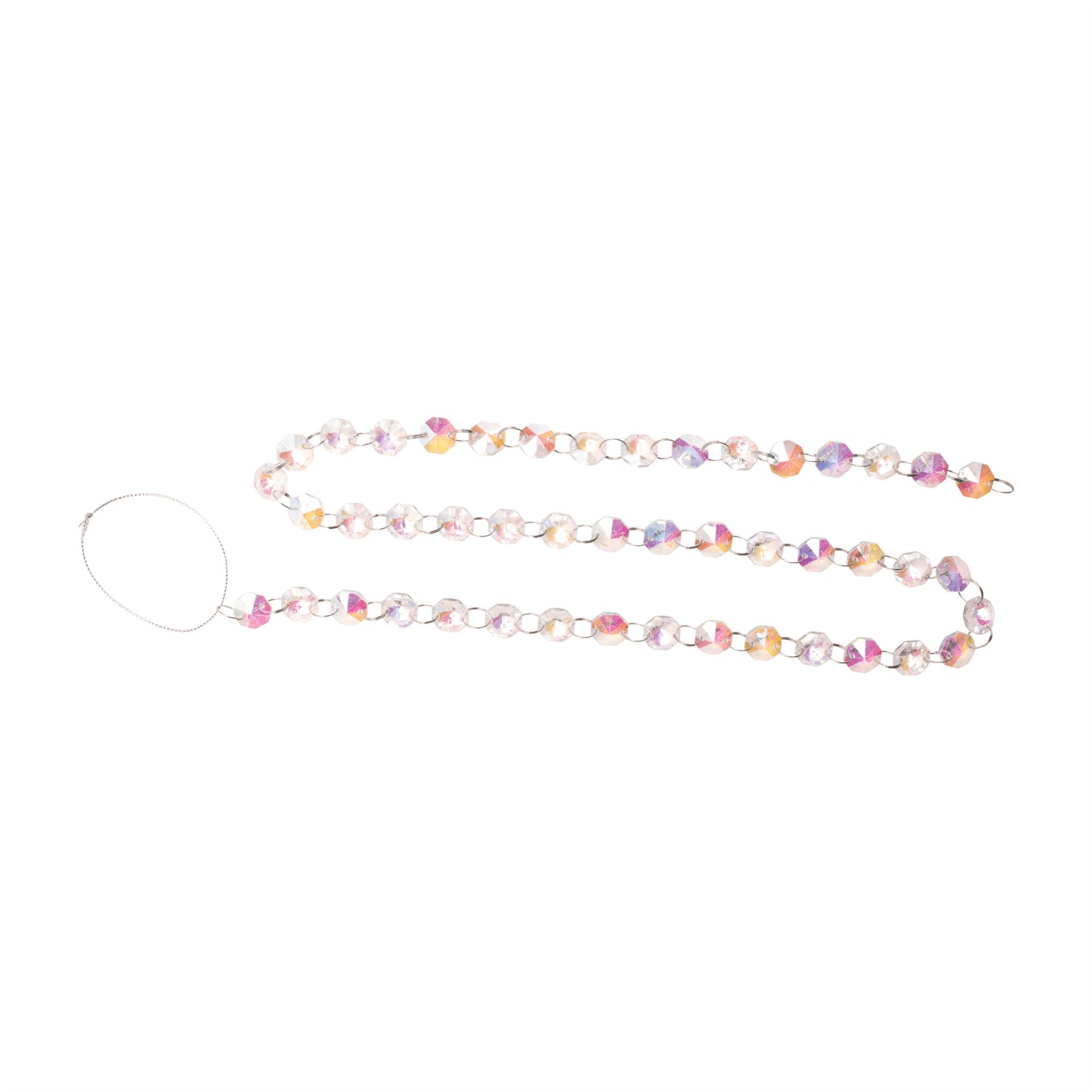 Iridescent Glass Bead Garland – 36"