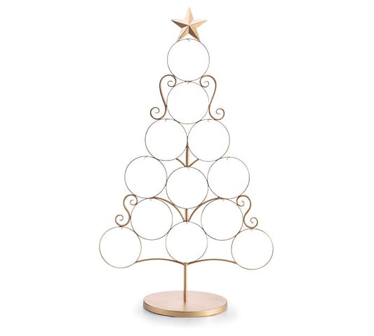 Gold Ornament Display Tree