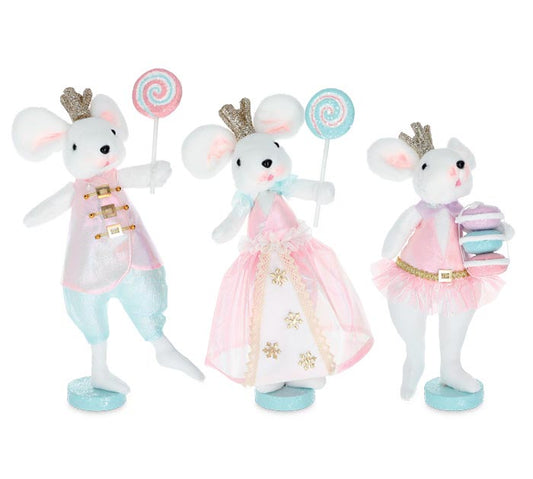 Sugar Plum Mice Figurines – Sold Separately