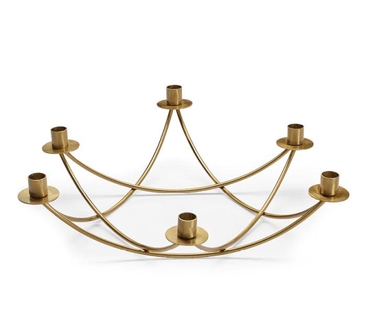 Golden Star Six-Taper Candleholder