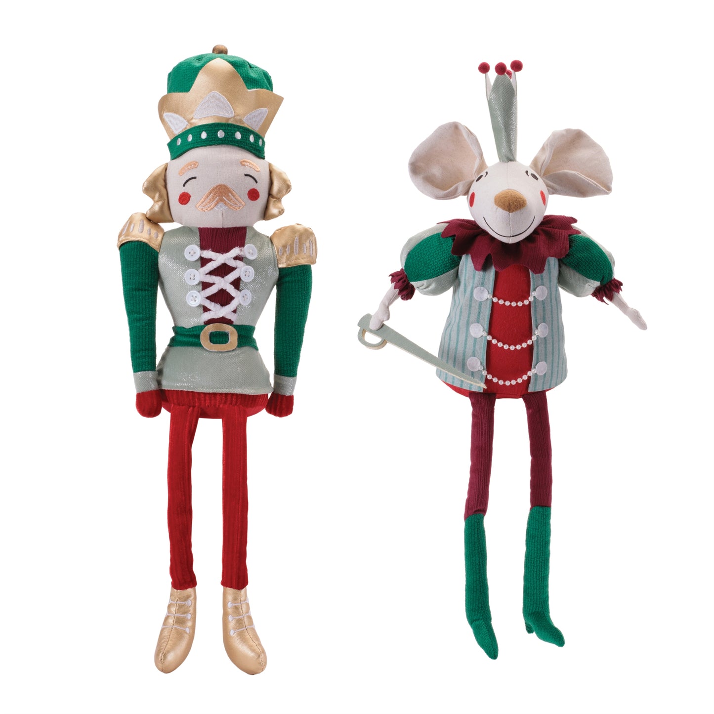 Nutcracker & Mouse King Shelf Sitters – 14.5" (Sold Separate)