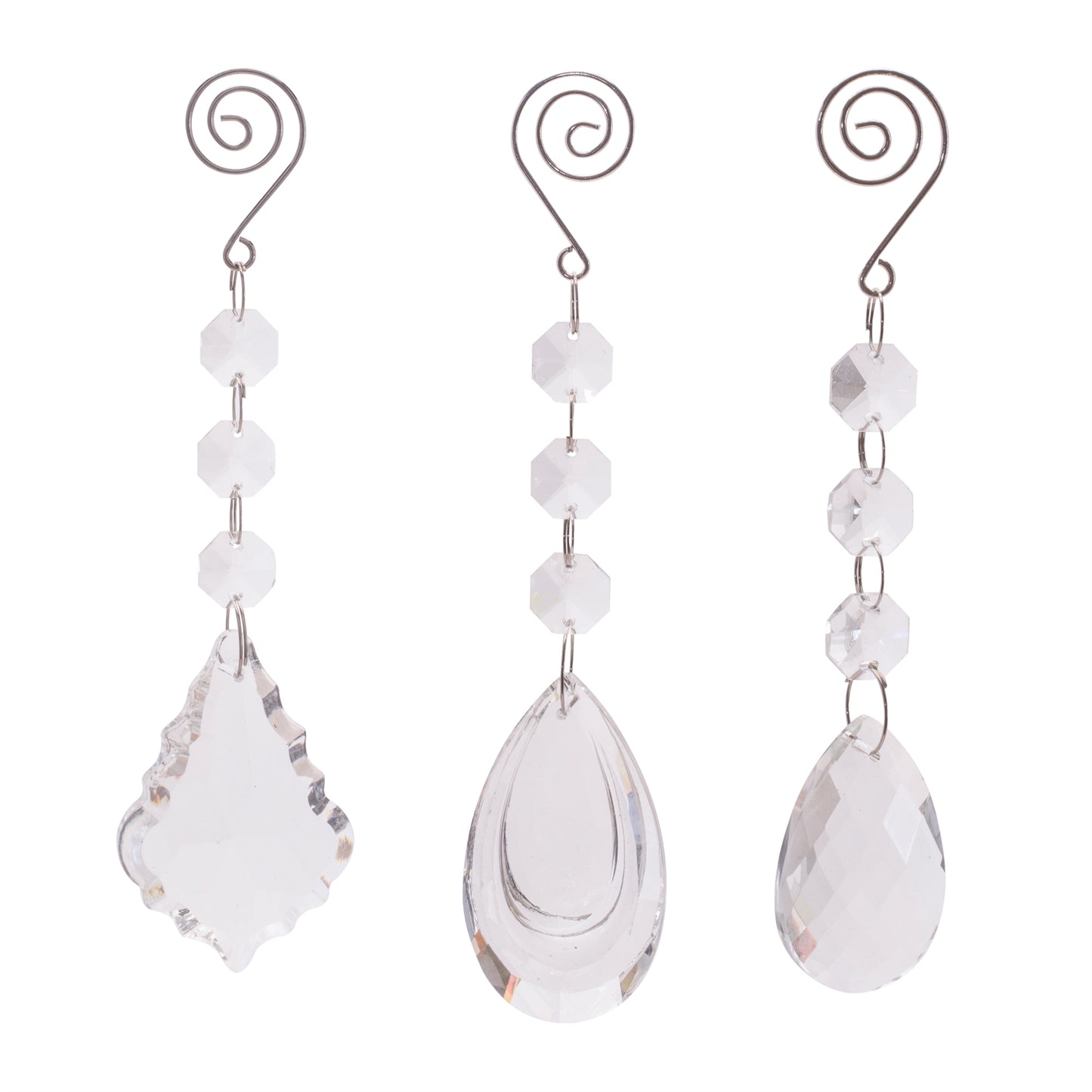 Crystal Drop Ornaments – Sold Separately